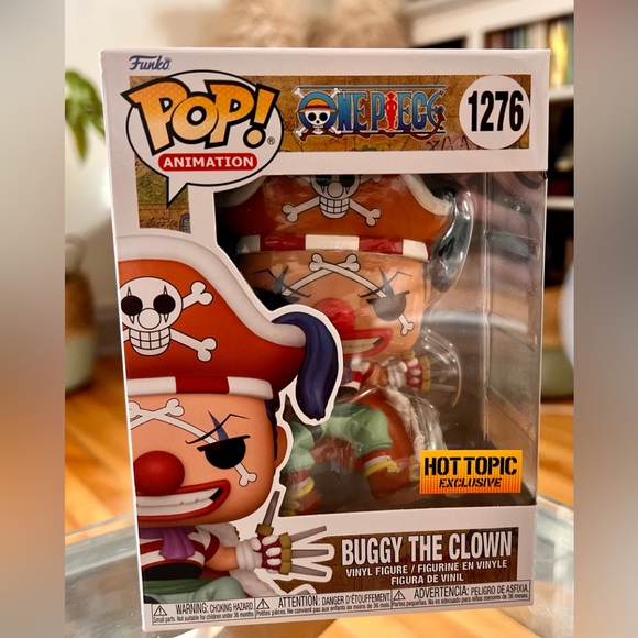 Buggy the Clown Funk Pop One Piece anime Hot Topic Exclusive - Picture 2 of 2